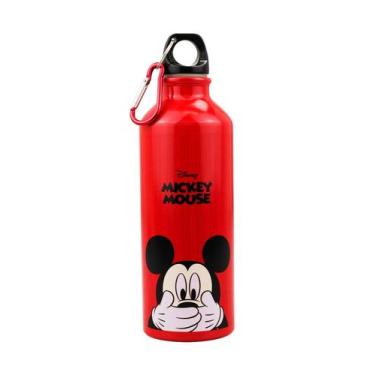 Imagem de Garrafa Alumínio Vermelho Disney Mickey Tapa Boca 500 ml - Taimes