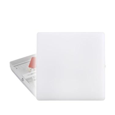 Imagem de Kit 3 Painel LED Frameless Sobrepor 18W Quadrado - TASCHIBRA, Luz Fria