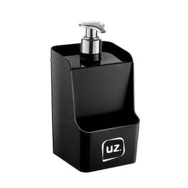 Imagem de Porta Detergente Slim Com Suporte Para Esponja 500ml - UZ, Preto