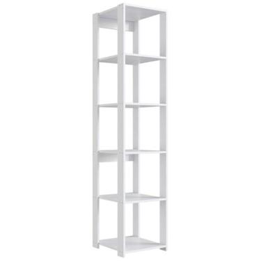Imagem de Estante Livreiro 183cm 05 Prateleiras Branco PRODDY - Milani Store, Br