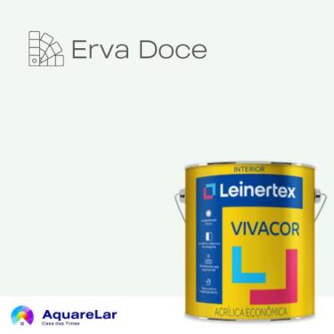 Imagem de Vivacor Acrílica Leinertex Fosco 3,6L, ERVA DOCE, 3,6L