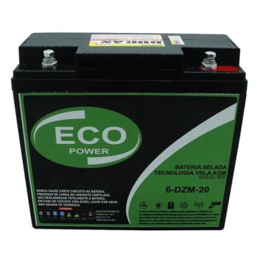 Imagem de Bateria Ciclo Profundo para Bike e Cadeira de Rodas 12V 24Ah - Eco Pow