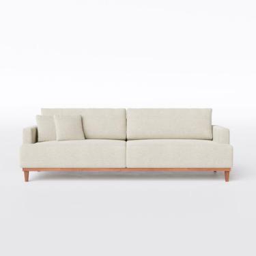 Imagem de Sofá Doha 2,28m em Linho Safira Bege Claro - Home Mobily