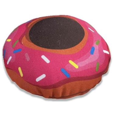 Imagem de Peso de Porta Donuts Morango Decoração Divertida - Geek Vip , Rosa