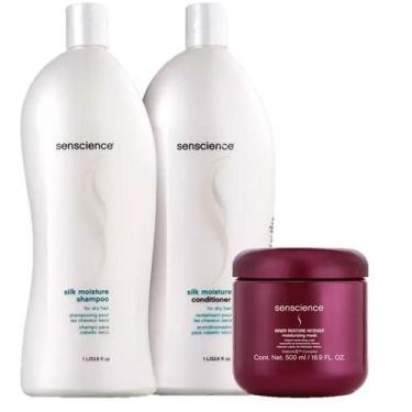 Imagem de Senscience Silk Moisture Duo 1L e Inner Restore Intensif Moisturizing 