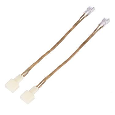 Imagem de X AUTOHAUX 2 peças conector de alto-falante de carro chicote adaptador conector para Toyota, Scion, Lexus, Mitsubishi