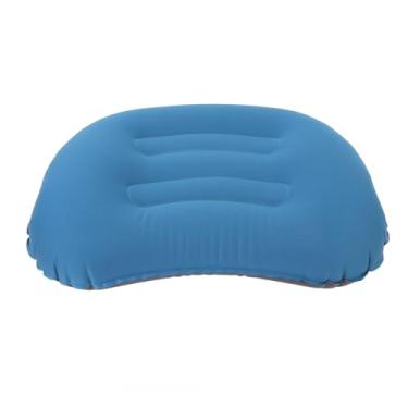 Imagem de Travesseiro de Apoio Lombar Inflável Portátil Leve, Conforto de Viagem Com Aviões, Trens, escritórios. (Azul)