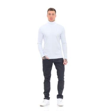 Imagem de Malha Masculina Gola ACacharrel Canelada Segunda Pele - EXECUÇÃO JEANS