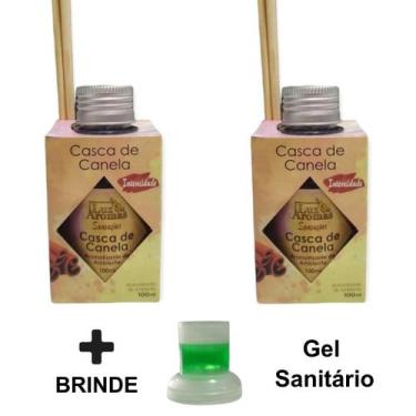 Imagem de 2 Aromatizante Ambiente Casca de Canela Odorizador Palito Perfume Difu
