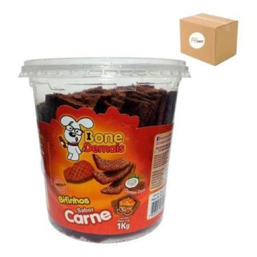Imagem de Petisco Bifinho Saboroso Snacks Carne Mastigável Steak 1kg - Bone Dema