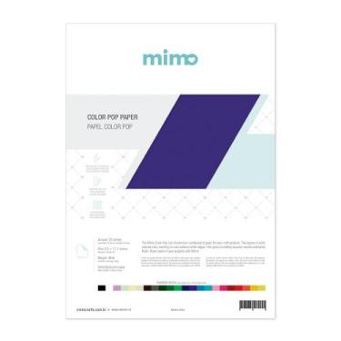 Imagem de Papel Color Pop A4 180g Roxo Mirtilo Mimo 25 unidades