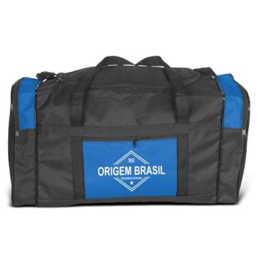 Imagem de Bolsa de Viagem e Academia Média N8 Lona Origem Brasil, Azul royal