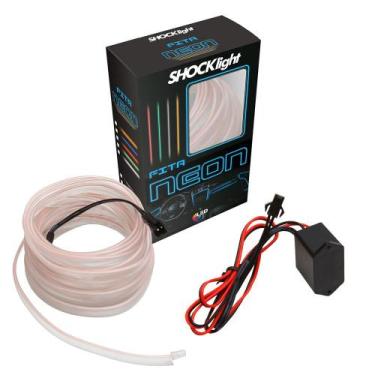 Imagem de Fita Led Neon Branca 1 Metro P/ Painel/ Interior Automotivo - SHOCKLIG