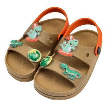 Imagem de Papete Infantil Babuche Menino Dinossauro Macio Magicc P-007, 27/28