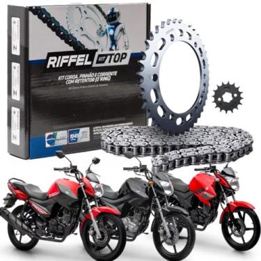 Imagem de Kit Relaçao Riffel Com Retentor Ybr Factor 150 125 Fazer 150 2016 2017