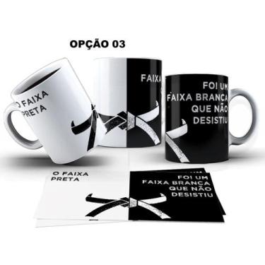 Imagem de Caneca 325ml Jiu-Jitsu Brasileiro Artes Maciais Luta - LARANJA E MIMOS