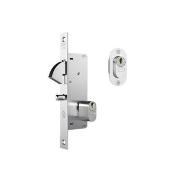 Imagem de Fechadura Porta de Correr Stam 26.5mm Externa 940, Inox Escovado