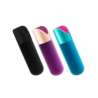 Imagem de Vibrador Feminino Mini Bullet Capsula Vibratória Lino 10 Intensidades 6,5cm x 1,8cm Recarregável Resistente à Água Pequeno e Portátil REF: 7211