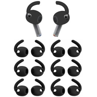 Imagem de ALXCD Ganchos esportivos compatíveis com Galaxy Buds 3 SM-R530NZAFXAR, 6 pares de pontas de gancho de silicone de substituição antiderrapantes esportivas, compatíveis com Galaxy Buds 3 SM-530N, 6