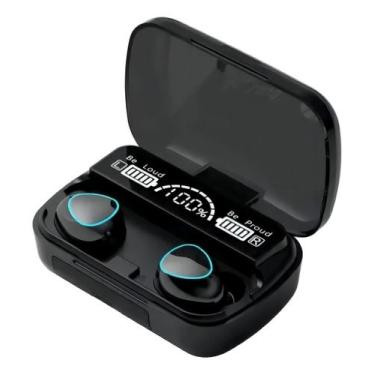 Imagem de Fone De Ouvido Bluetooth Tws M10 V5.1 2000mah Ipx7 Powerbank, Preto