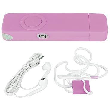 Imagem de Leitor de Música, Leitor de Mp3 Pequeno, Unidade Flash USB, Leitor de Música Portátil, Leitor de Mp3 de 8 GB, Mini Leitor de Mp3 para Esportes, Corrida, Exercício, Ciclismo (Rosa)