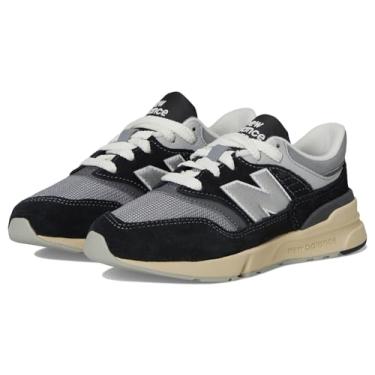 Imagem de New Balance Tênis infantil unissex 997r, Preto, 3.5 Wide Big Kid