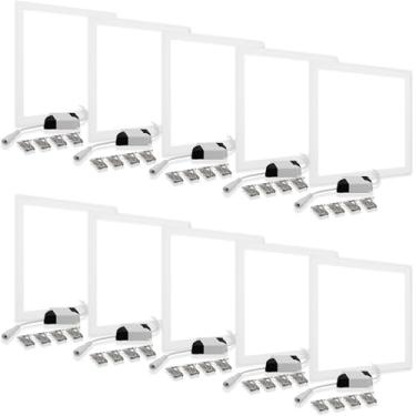 Imagem de Kit 10 Luminária Plafon Painel Led 40w Embutir 40x40 Luz Frio
