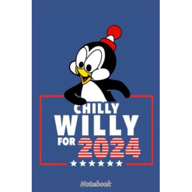 Imagem de Chilly Willy USA President Notebook: Notes cornell, (6 x 9 inches) Large, 120 Pages
