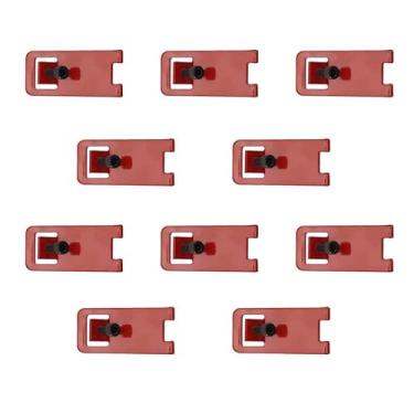 Imagem de 10 Conjuntos de Bloqueio de Alarme de Incêndio, Trabalho para Evitar Desligamento Acidental de Alarme de Incêndio, Bloqueio de Incêndio