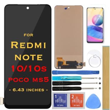 Imagem de HLTECH Substituição de tela LCD Touch Digitalizador Assembléia para Xiaomi Redmi Note 10 4G / Redmi Note 10s / Redmi Poco M5s M2101K7AI M2101K7AI (não para 5G
