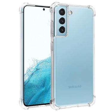 Imagem de Wanyuexes Capa para Galaxy S22 5G, para Samsung S22 SM-S901U, capas de telefone de TPU macio e transparente, capa protetora de silicone fina à prova de choque transparente para Samsung Galaxy S22