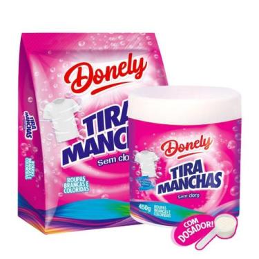 Imagem de Tira Manchas Uniforme Escolar Encardido Pote + Refil Grátis - Donely
