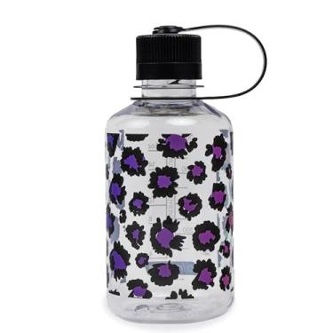 Imagem de Nalgene Garrafa de água Sustain Tritan livre de BPA feita com material derivado de 50% de resíduos de plástico (usando equilíbrio de massa certificado ISCC), 473 ml, boca estreita, chita arco-íris