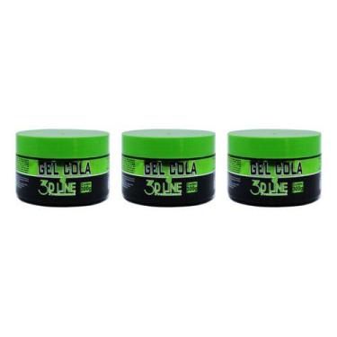 Imagem de Kit 3un Gel Cola Incolor 3d Line 300gr