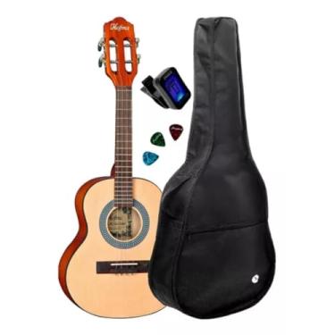 Imagem de Kit Cavaco Hofma Hcv30 Acústico Natural Acetinado Cavaquinho