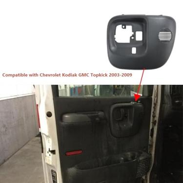 Imagem de Moldura de acabamento da maçaneta da porta dianteira esquerda compatível com Kodiak compatível com GMC Topkick 2003 2004 2005 2006 2007 2008 2009 LHD acessórios para carro 89045174