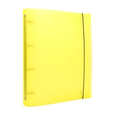 Imagem de A4 Capa de plástico para fichários redondos com 4 furos, capa de plástico recarregável, pasta de arquivo de caderno, folha solta, protetor de folhas soltas/álbum de recortes faça você mesmo/protetor