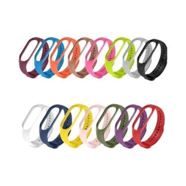 Imagem de Pulseiras de Silicone para Xiaomi Mi Band 7, 6, 5, 4 e 3 - Acessórios 