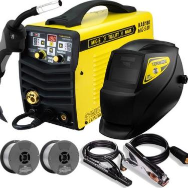 Imagem de Aparelho Inversor Solda 3 em 1 Mig Tig Eletrodo 180A Bivolt 127/220V +