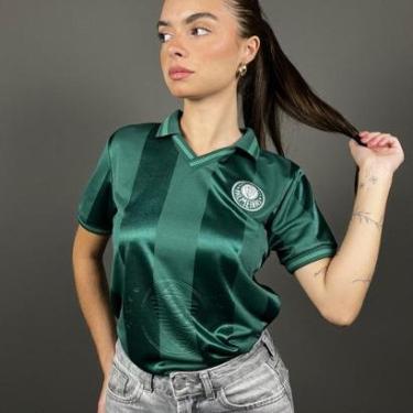 Imagem de Camisa Palmeiras Retrô 1998 Verde Feminina-Feminino