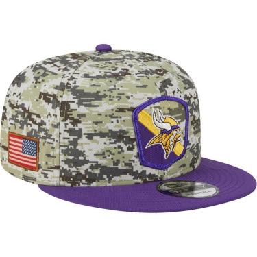 Imagem de Boné New Era Minnesota Vikings Aba Reta Fechado 9FIFTY Salute To Service-Masculino