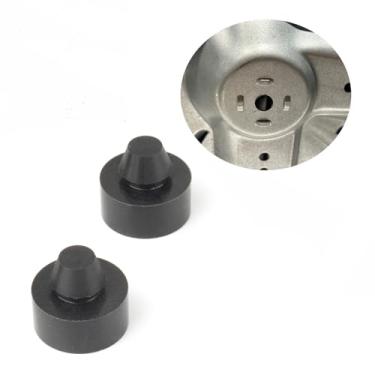 Imagem de HUAYUWA Almofadas de borracha para pés de base de forno de micro-ondas compatíveis com Galanz/compatíveis com Haier Forno de micro-ondas Peças de reparo antiderrapantes para pés (Tipo1, 2 peças)