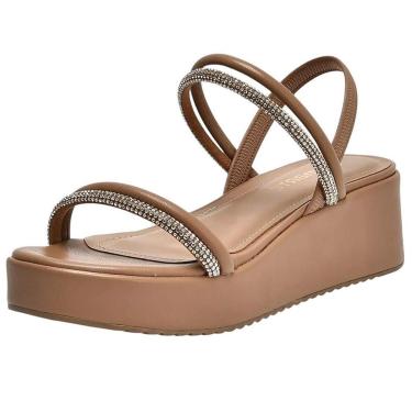 Imagem de Sandália Feminina Anabela Média Conforto Moderna  Via Marte-Feminino