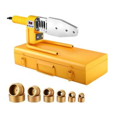 Imagem de HYZHANHONG Máquina de solda de tubos de plástico Ppr 20-63 mm, máquina de fusão a quente para aquecimento de tubos, ferramenta de controle de temperatura para PP/PPR/PB/PE (1000 W)