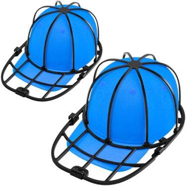 Imagem de Eiito Gaiola de lavadora de chapéus, lavadora de chapéus para máquina de lavar e máquina de lavar louça, gaiola de lavagem de boné de beisebol, diga adeus aos chapéus sujos deformados (pacote com 2)