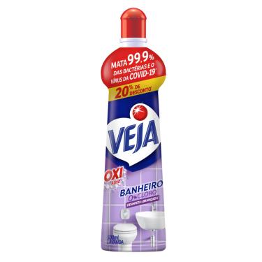 Imagem de Desinfetante banheiro sem cloro lavanda oxi ativo veja squeeze 500ML gratis 20% de desconto