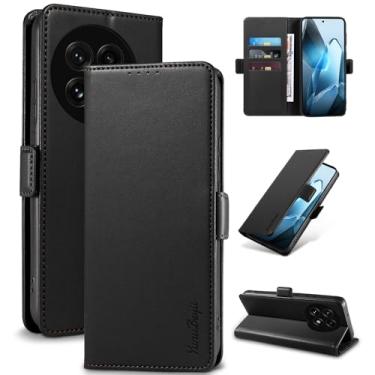 Imagem de YunuBeyii Capa Carteira para OnePlus 13 - [Bloqueio RFID] Capinha Flip Magnética para Celular de Couro PU de Luxo com Suporte,Case Proteção,Rsistente,Antichoque, Preto