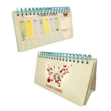 Imagem de Agenda Planner Semanal Borboletas 52 Páginas Capa 1- Quanhe