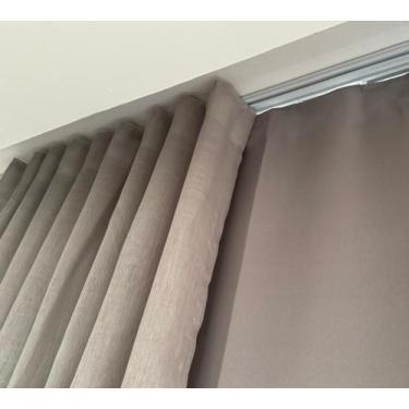 Imagem de Cortina Blackout Linho Flame 4m Trilho Duplo  - Stanzanni Bordados, Ci