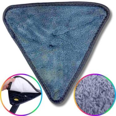 Imagem de Refil Mop Triangular Microfibra Alta Absorção Piso Porcelanato Madeira